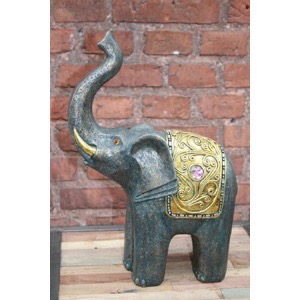 Elefant i polyresin  h:40cm